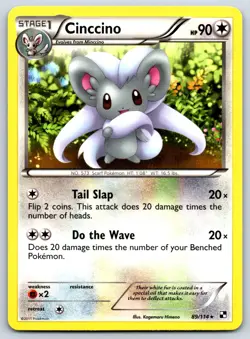 Cinccino - Black and White 89/114 Pokemon Card LP - Image 1