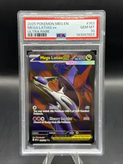 2025 POKEMON MEG EN-MEGA EVOLUTION ULTRA RARE #163 MEGA LATIAS EX PSA 10 - Image 1