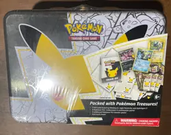 Pokemon 25th Anniversary Celebrations Treasure Chest Lunchbox Tin Factory SEALED - Image 1