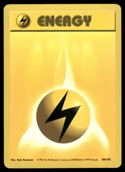 2000 Pokemon Gym Challenge Lightning Energy VTG UNplayed #130/132 WOTC TGC - Image 1