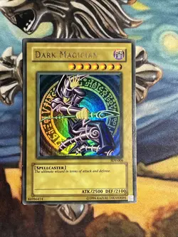 Yugioh HOLOBLEED MISPRINT Dark Magician SDY-006 Ultra Rare Unlimited 1.5 WAVY - Image 1