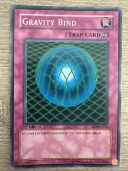 Yu-Gi-Oh Gravity Bind SD4-EN028 1st Edition MP Condition - Image 1
