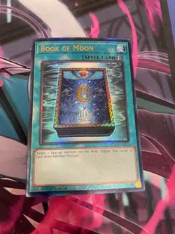 YUGIOH - BOOK OF MOON - PRISMATIC ULTIMATE RARE - RA02 - NM - 1ST ED - Image 1