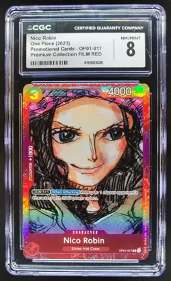 2023 One Piece Premium Card Collection FILM RED Edition Nico Robin CGC 8 TL3 - Image 1