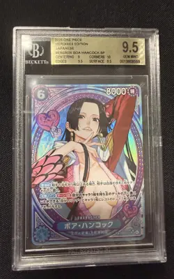 2025 ONE PIECE JPN EB03 EXTRA BOOSTER ONE PIECE HEROINES BOA HANCOCK BGS 9.5 SP - Image 1