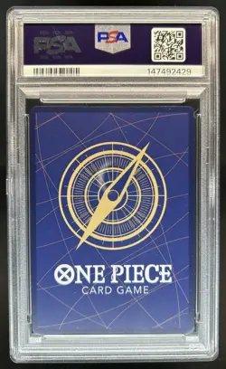 2026 One Piece Azure Sea's Seven Dracule Mihawk Manga Alt Art #OP14-119 PSA 10 - Image 2