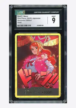 One Piece CGC 9 Don!! Gold 2025 EB03 Nami Japanese - Image 1