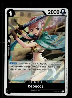 One Piece TCG Kingdoms of Intrigue #OP04-092 Rebecca (092) - Image 1
