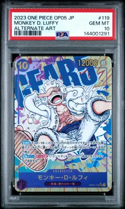 2023 ONE PIECE JPN AWAKENING OF THE NEW ERA ALT ART #119 MONKEY D. LUFFY PSA 10 - Image 1