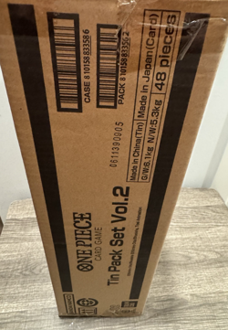 One Piece TS-02 Mini Tin Pack Set VOL. 2 English Factory SEALED CASE (48 Tins) - Image 2