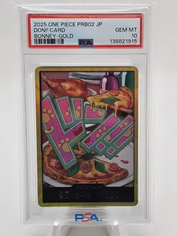 2025 One Piece Japanese PRB02 Jewelry Bonney GOLD Don!! PSA 10 - Image 1