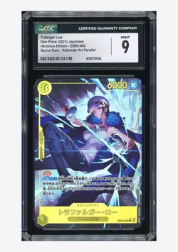 One Piece CGC 9 Trafalgar Law SEC Alt Art 2025 EB03-062 EB03 Japanese - Image 1