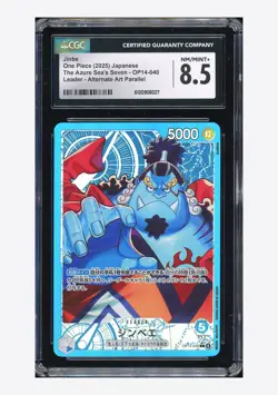 One Piece CGC 8.5 Jinbe L Alternate Art 2025 OP14-040 OP14 Japanese - Image 1