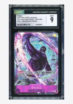 One Piece CGC 9 Vergo R Alternate Art 2025 OP14-061 OP14 Japanese - Image 1