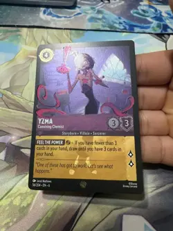 Yzma Conniving Chemist Lorcana Azurite Sea 56/205 Legendary Cold Foil Holo - Image 2