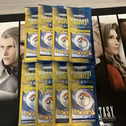 8x Presstine Shuffle Pokemon Mystery Pack 15 Cards 1/6 Ultra Rare Sealed/New - Image 1