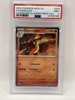 Charmeleon #005/165 Cosmos Holo PSA 9 Charizard ex Super Premium Collection Card - Image 1