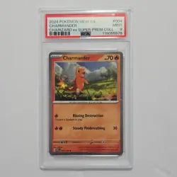 Pokemon Charmander 004/165 Cosmos Holo Miscellaneous Cards PSA 9 2024 - Image 1