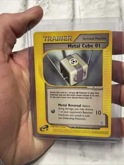 Pokemon TCG Metal Cube 01 129/147 Aquapolis e-Series Uncommon Card WOTC NM Vtg - Image 1