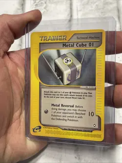 Pokemon TCG Metal Cube 01 129/147 Aquapolis e-Series Uncommon Card WOTC NM Vtg - Image 2