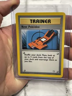 New Pokedex 95/111 Uncommon Neo Genesis Pokemon NM Near Mint Trainer Card WOTC - Image 1