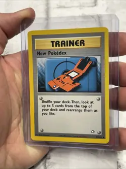 New Pokedex 95/111 Uncommon Neo Genesis Pokemon NM Near Mint Trainer Card WOTC - Image 2