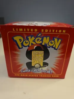SEALED MEWTWO Pokemon 23K Gold Plated Trading Card 1999 Burger King Limited - Image 2