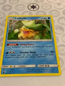 C1409 POKEMON TCG LUDICOLO HOLO CARD NM #38 CELESTIAL STORM - Image 2