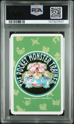 1996 POKEMON GREEN VERSION PLAYING CARDS QUEEN OF SPADES #052 MEOWTH PSA 10 - Image 2