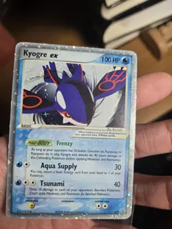 2006 Pokemon Kyogre ex EX Crystal Guardians HOLO Rare 037/EX 100HP Aqua Card - Image 1
