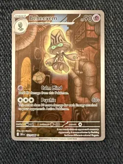 Beheeyem Black Bolt 121/086 Illustration Rare Pokemon Card NM - Image 1
