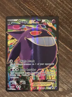 Pokemon Gengar EX Ultra Rare Holo 114/119 XY Phantom Forces Trading Card - Image 2
