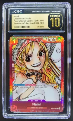 2023 One Piece Premium Card Collection FILM RED Edition Nami CGC 10 Pristine TL3 - Image 1
