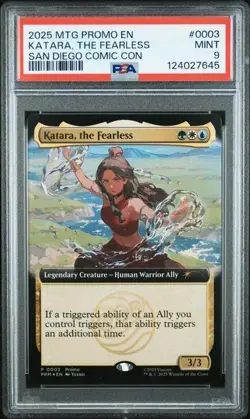2025 MTG PROMO SAN DIEGO COMIC CON 2025 #0003 KATARA THE FEARLESS PSA 9 Magic - Image 1
