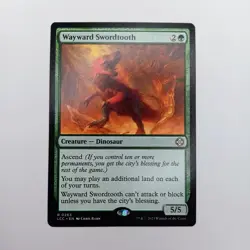 Wayward Swordtooth MTG Rare The Lost Caverns of Ixalan Commander - Image 1