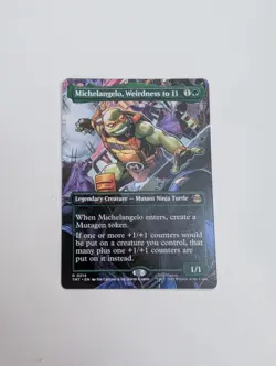 MTG - Michelangelo, Weirdness to 11 (Borderless)- Teenage Mutant Turtles NM/M - Image 1
