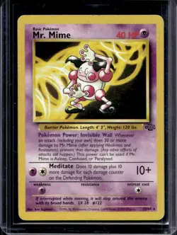 1999 Pokemon Jungle Mr. Mime #22/64 - Image 1