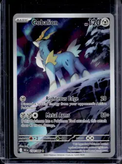 2025 Pokemon Black Bolt Cobalion Illustration Rare #144/086 - Image 1
