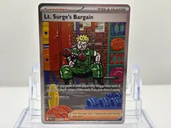 Lt. Surge's Bargain 185/132 Me01: Mega Evolution Holo Pokemon Card NM - Image 1