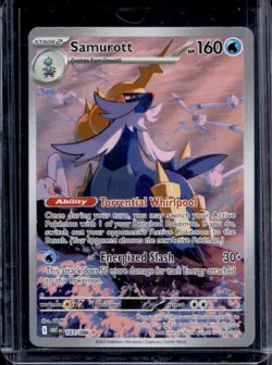 2025 Pokemon White Flare Samurott Illustration Rare #107/086 - Image 1