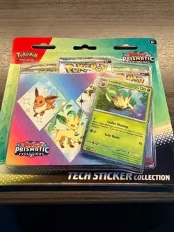 New Pokemon Prismatic Evolutions Tech Sticker Collection (3 Variations) - Image 2