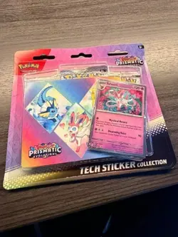 New Pokemon Prismatic Evolutions Tech Sticker Collection (3 Variations) - Image 3