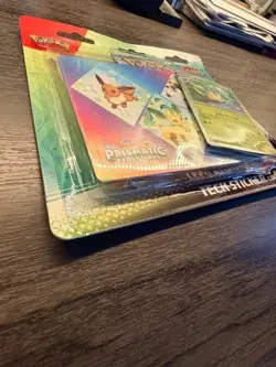 New Pokemon Prismatic Evolutions Tech Sticker Collection (3 Variations) - Image 5
