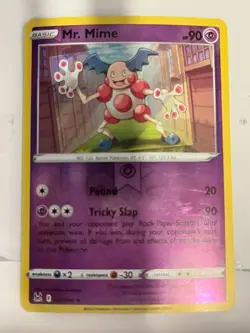 Mr. Mime 067/196 Lost Origin Pokemon Reverse Holo Foil Rare - Image 1