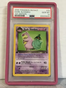 Pokemon Dark Slowbro Team Rocket 1st Edition #29 PSA 10 Gem Mint - Image 1