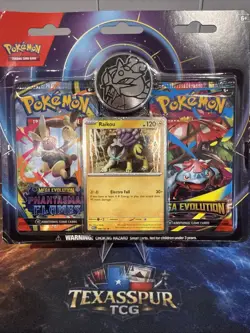 New Pokemon Mega Evolution & Phantasmal Flames 2-Pack Blister Sealed - Raikou - Image 2