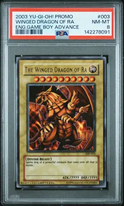 2003 YU-GI-OH! PROMO ENGLISH GAME BOY ADVANCE #003 THE WINGED DRAGON OF RA PSA 8 - Image 1