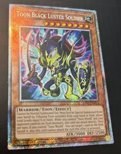 Yu-Gi-Oh Toon Black Luster Soldier Platinum Secret Rare RA03-EN272 NM - Image 2