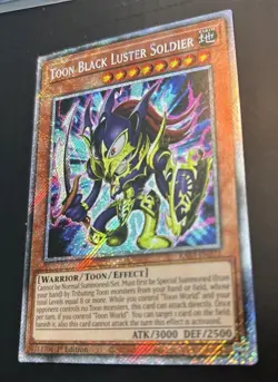 Yu-Gi-Oh Toon Black Luster Soldier Platinum Secret Rare RA03-EN272 NM - Image 3