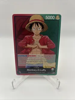 OP01-003 L Monkey.D.Luffy Leader Card One Piece CCG Romance Dawn Pre Errata - Image 1